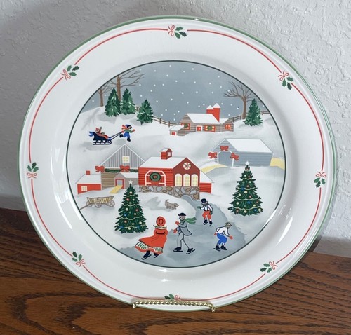 Vintage 10 3/4" Sango 3900 Silent Night Joan Luntz Dinner Plate ~ Made In Korea - Picture 2 of 20