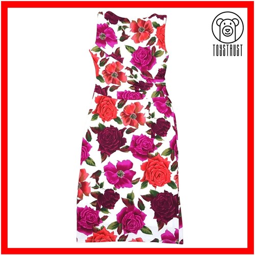 Phase Eight Damen Midi Wackel Kleid UK 12 EU40 Blumen Stretch Party Hochzeit DR6 - Bild 2 von 10