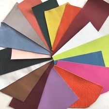 Leather Scraps Offcuts Remnants Mixed Colours Irregular Sizes 100% Real Leather