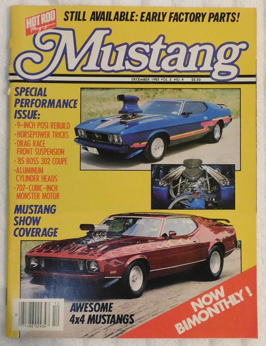 Hot Rod MUSTANG Magazine ALL 1984 1985 Issues SPRING SUMMER