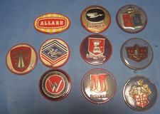 10 different 1950s Wheaties Cereal Metal Auto Car Emblem Badge Grill