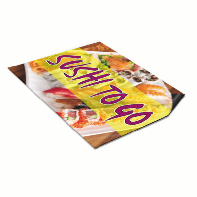 Car Magnet Set of 2 Sushi to Go Outdoor Advertising Printing Industrial Sign
