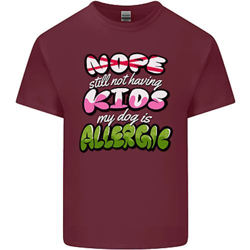 No Tener Niños El Perro Es Alérgico Camiseta De Algodón Divertida Para Hombre - Imagen 9 de 19