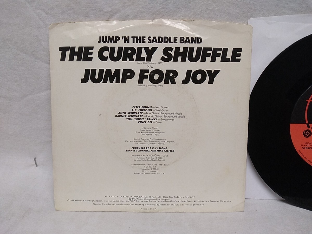 Jump N The Saddle Band The Curly Shuffle 45 RPM Atlantic