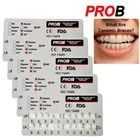 PROB Dental Orthodontic Ceramic Brackets clear Braces Roth/MBT 022 Hooks 3-4-5