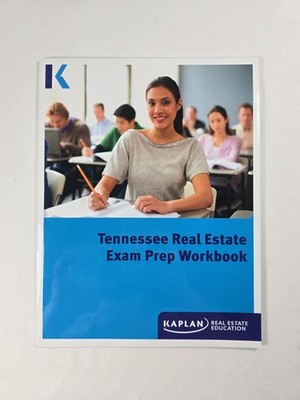 Tennessee Real Estate Exam Prep Workbook Brand New Kaplan University State Test