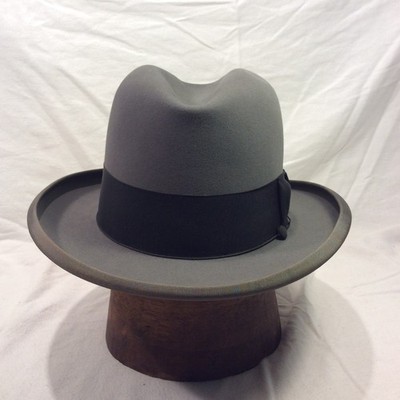 50s STETSON ホンブルグ Vintage Stetson Royal De Luxe St. Regis Homburg Hat Men's Size 7