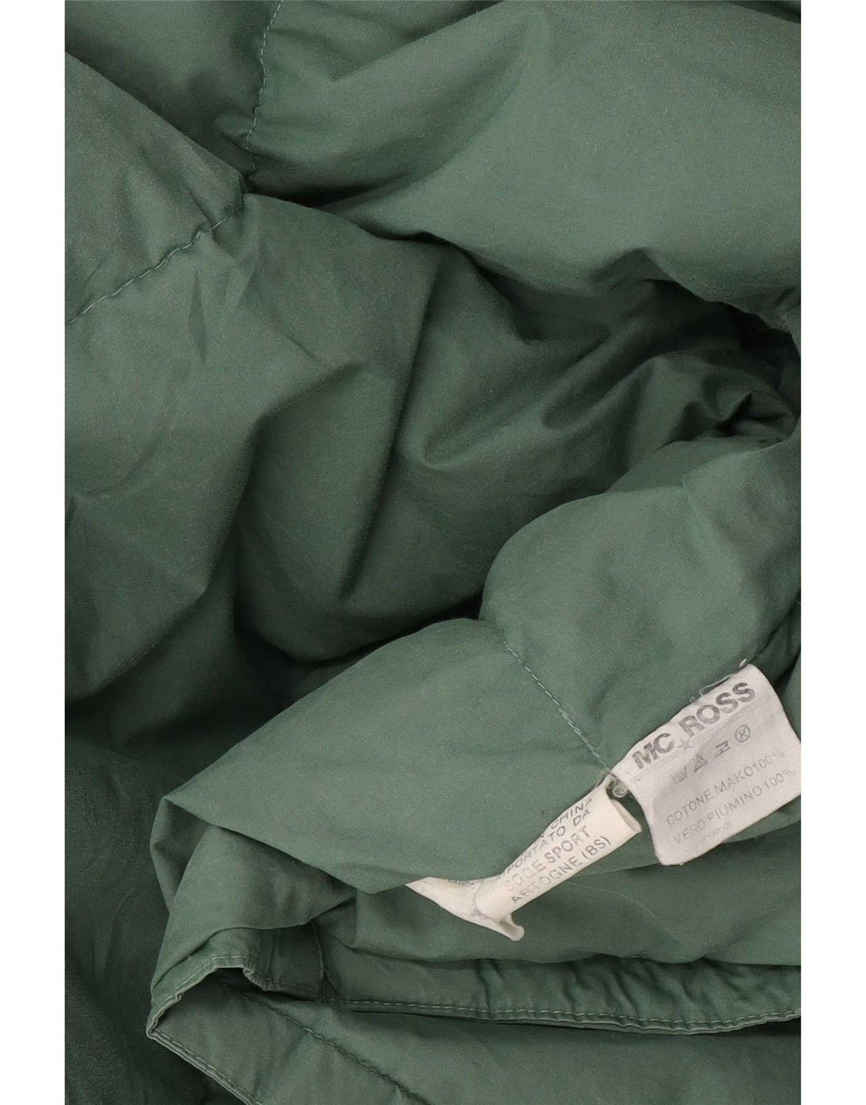 MC Ross Mens Padded Jacket UK 38 Medium Green Cotton YE01 image 3