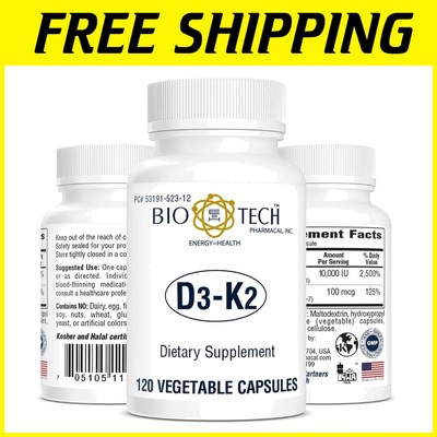 Plant-Based Vitamin D-K Capsules for Immune Support