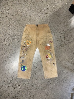EARTHLING VIP   VINTAGE CUSTOM CARHARTT DOUBLE KNEE CARPENTER PANTS  Sz: 33