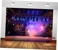 7x5ft Fabric Music Concert Stage Backdrop for Photography Stage 7x5FT A14406