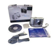 Samsung Silver S630 6MP Digital Camera w/Box CD Manual Cord