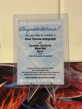 2025-26 Bowman Basketball Kasparas Jakucionis Base Chrome Autograph Redemption