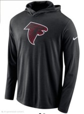 Atlanta Falcons Nike Tri-blend Performance Hooded Long Sleeve T-Shirt