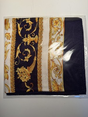 Vintage Chinese Silk Scarf 33  x 33 , China Tobacco Shanghai I / E Co., Ltd. ￼