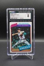 1980  Nolan Ryan , Topps  #580, CGC 8 NM/MINT _8052