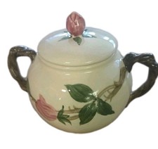 FRANCISCAN DESERT ROSE INDIVIDUAL SUGAR BOWL W/ HANDLES VINTAGE MADE IN USA