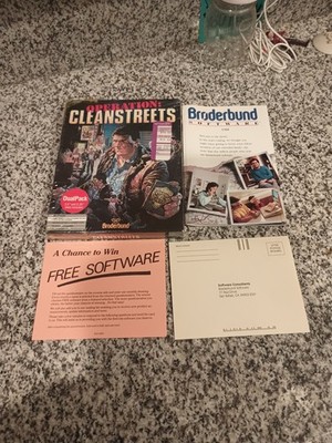 Operation CleanStreets (Amiga, 1988)  Rare, Vintage Game Box Only