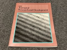 IBM Journal of Research and Development 34 Number 6 1990 Book Vintage