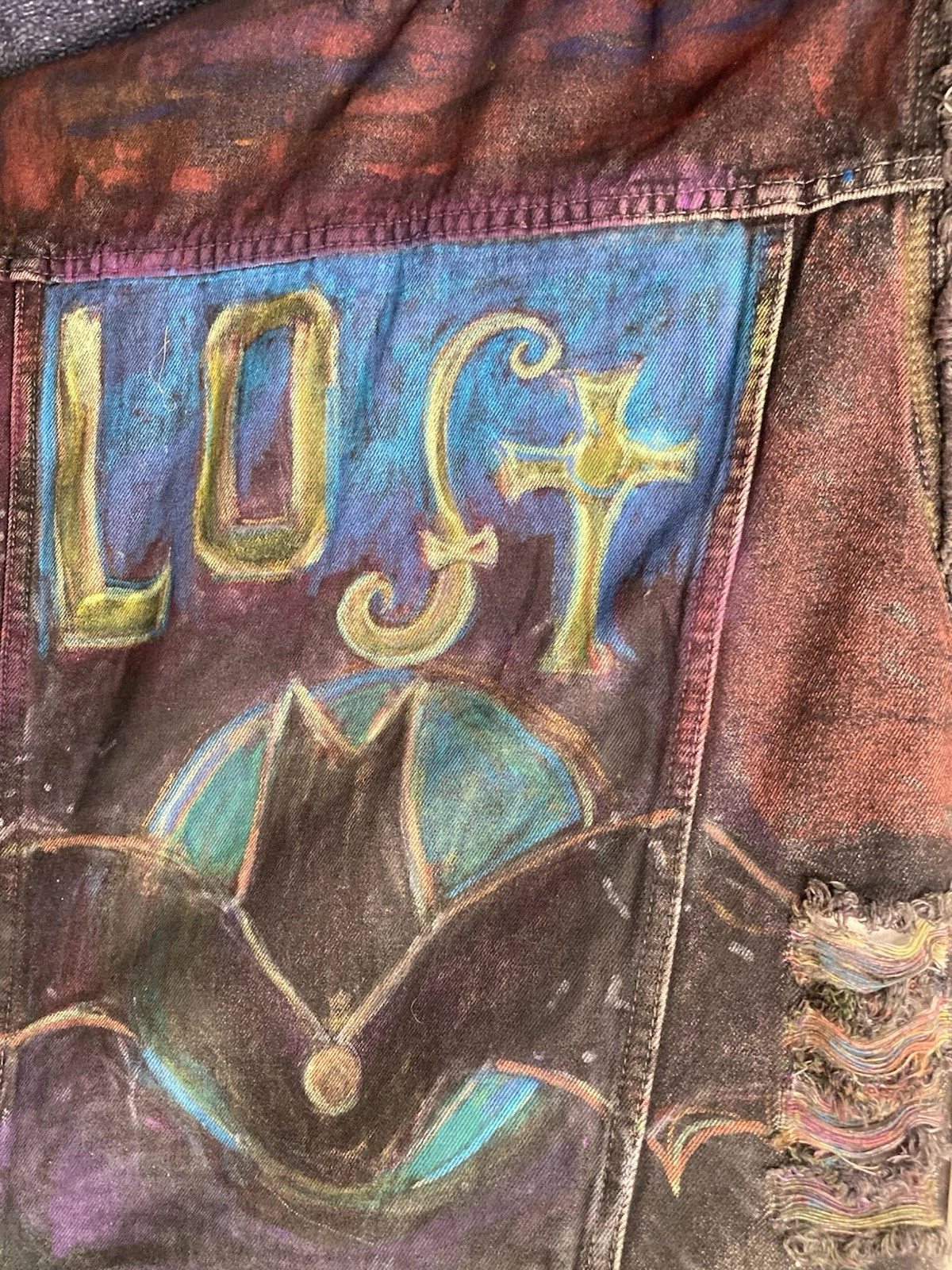 Lost Boys Warriors OOAK Tribute BATTLE VEST Upcycled hand-painted Designer COA image 5