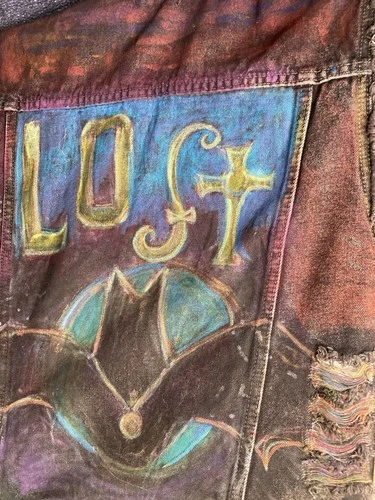 Lost Boys Warriors OOAK Tribute BATTLE VEST Upcycled hand-painted Designer COA image 5