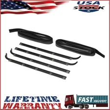 Front Door Window Weatherstrip Kit Felt Window Sweep/Run Channel Weatherstrip