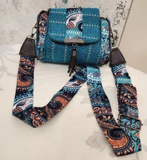 Handmade Vault Sling Double Partition With Tassel Magnetic Flap For Women's