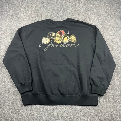 Jordan Womens Championship Rings Sweatshirt Black HJ0205-010 L