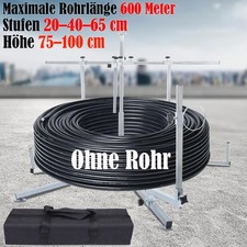 600m Rohrhaspel Abrollger&auml;t f&uuml;r Fu&szlig;bodenheizung Kabel Abroller Rohr Abwickler
