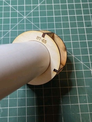 Tube Cutting Guide For Estes BT-65 tubing - make straight cuts!