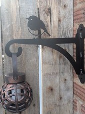 Medium  Hanging basket brackets Robin design - Flat Back