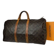 Louis Vuitton Boston Bag Travel Bag Keepall 50 M41426 Monogram LOUIS VUITTON Bro