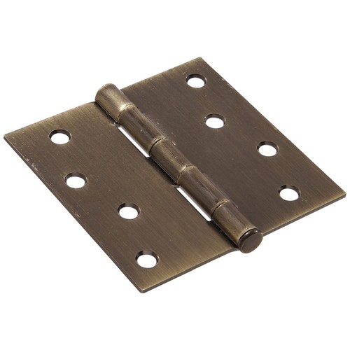 Hillman Square Corner Door Hinge Antique Brass (4") 851798