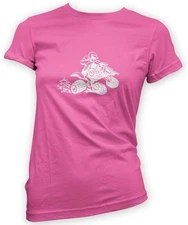 Quad Bike Womens T-Shirt -x14 Colours- Biking All Terrain ATV Jump Off Road Moto