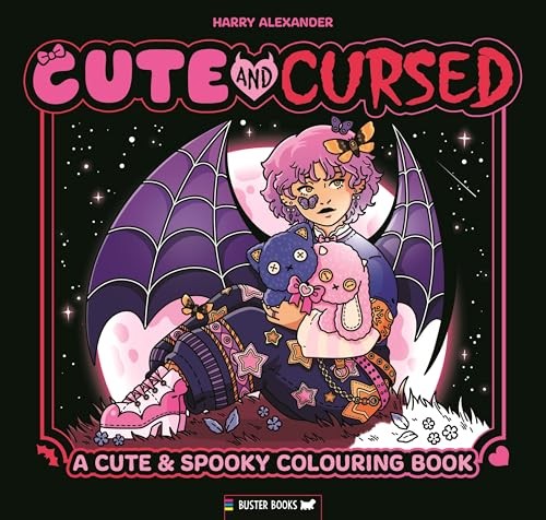 Cute & Cursed A Spookily Cute Colouring Book by Buster Books (Paperback Book) - Image 5
