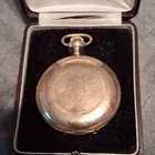 Elgin men’s  Wind Antique Pocket Watch 14kt Gold Plated. Working. 2nd  hand miss