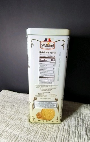 ST MICHEL LA GRANDE GALETTE Empty French Butter Cookie Tin France 10" Tall - Picture 5 of 7