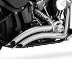 Vance & Hines Big Radius Exhaust Chrome For Harley Softail Custom FXSTC 07 09