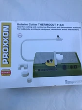 PROXXON Hot Wire Cutter THERMOCUT 115/E, #37080 Foam Cutter, Foam Shape, Cosplay