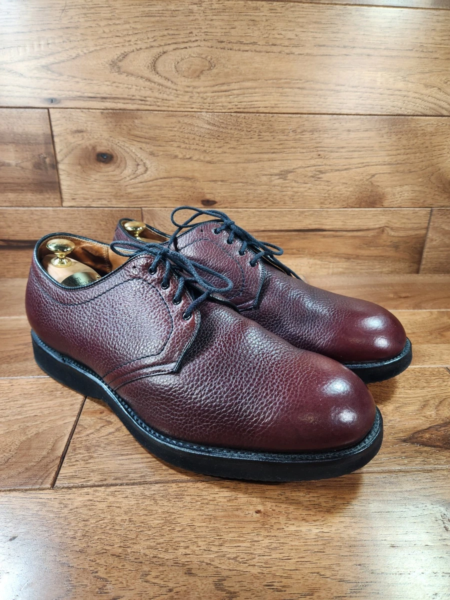 Alden C.D.L Burgundy Pebble Grain Derby Shoes Size 12 EEEEE Extra Wide Goodyear Alden 2210 | Shell Cordovan Burgundy – Franco main image 4