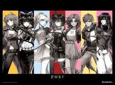 11.69x16.54 RWBY Poster Rooster Teeth Illustration HD