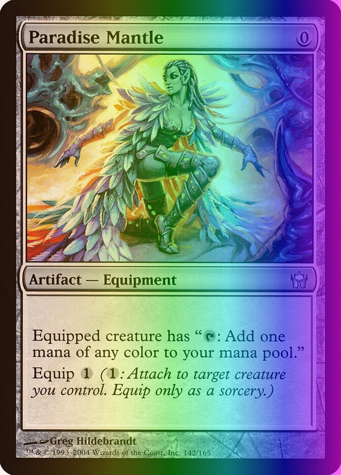 MTG Magic the Gathering Paradise Mantle (142/165) Fifth Dawn LP FOIL