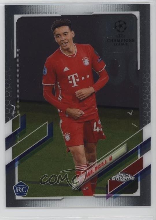 2020-21 Topps Chrome UCL Jamal Musiala #81 Rookie RC 1j01