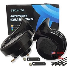 Car Horn 12V Loud Universal Fit High Low Tone Waterproof Truck Horn