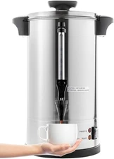 SYBO SR-CP-50B Commercial Grade Stainless Steel Percolate Coffee Maker Hot Water