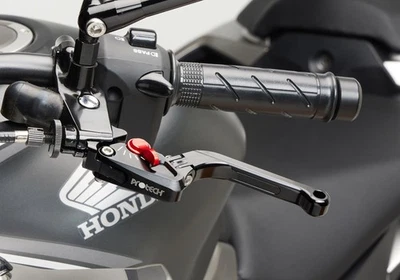 Protech Levier Race Noir/Rouge pour Kawasaki Versys - X 300 Année Fab. 2017-202 - Photo 1/3