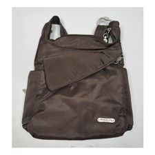 Travelon Anti-Theft Classic Messenger Bag Brown NEW