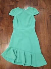 Alice and Olivia Fable women's green short sleeve dress in size 0