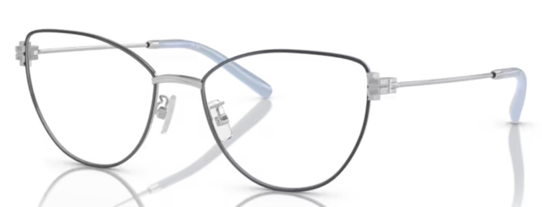 Оправа для очков Tory Burch TY1083 3161 Женская серебряная с полной оправой Кошачий глаз 52 мм