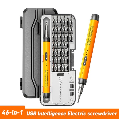 46 in 1 Mini Electric Screwdriver Cordless Power Precision Screwdriver Bits Set - Picture 27 of 27
